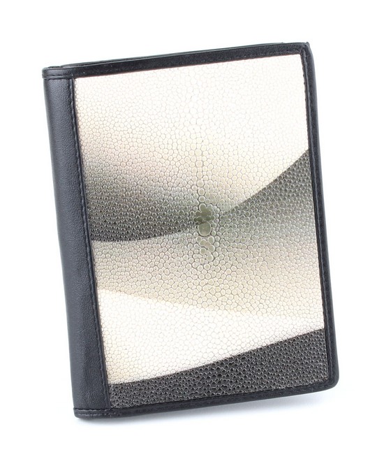 Обложка-портмоне для документов из кожи морского ската